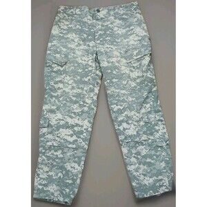 Military Cargo Pants Mens Large ACU UCP Digital Camo Army Techwear Button Fly